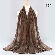 Load image into Gallery viewer, NEW shimmer pleated hijab scarf