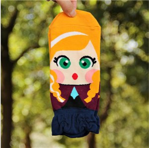 cartoon Cotton Print brand ladies Sock