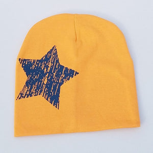 Baby Hat Star Printing Beanie Hats For Girls Boys