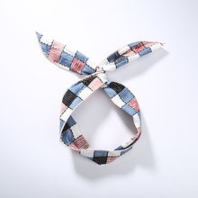 Load image into Gallery viewer, Fashion Plaid Knot Headband