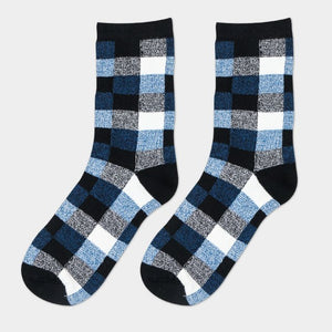 Cotton Casual Free High Quality Lattice Men's Socks