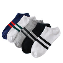 Load image into Gallery viewer, Men&#39;s Socks Cotton Stripe Boat Socks