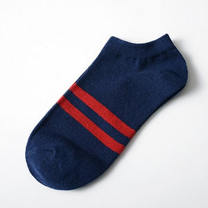 Men's Socks Cotton Stripe Boat Socks