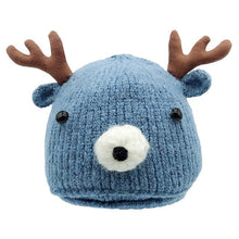 Load image into Gallery viewer, Baby Hat Caps Cartoon Winter Deer Horn Knitted Hat