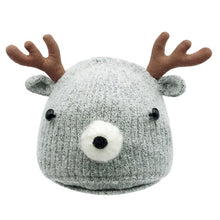 Load image into Gallery viewer, Baby Hat Caps Cartoon Winter Deer Horn Knitted Hat