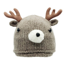 Load image into Gallery viewer, Baby Hat Caps Cartoon Winter Deer Horn Knitted Hat