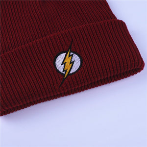 Flash Hero Barry Allen Embroid Knitting Winter Ha