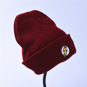 Flash Hero Barry Allen Embroid Knitting Winter Ha