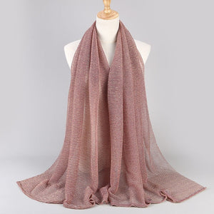 NEW shimmer pleated hijab scarf