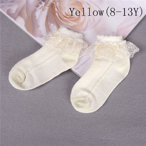 Breathable Cotton Lace Ruffle Princess