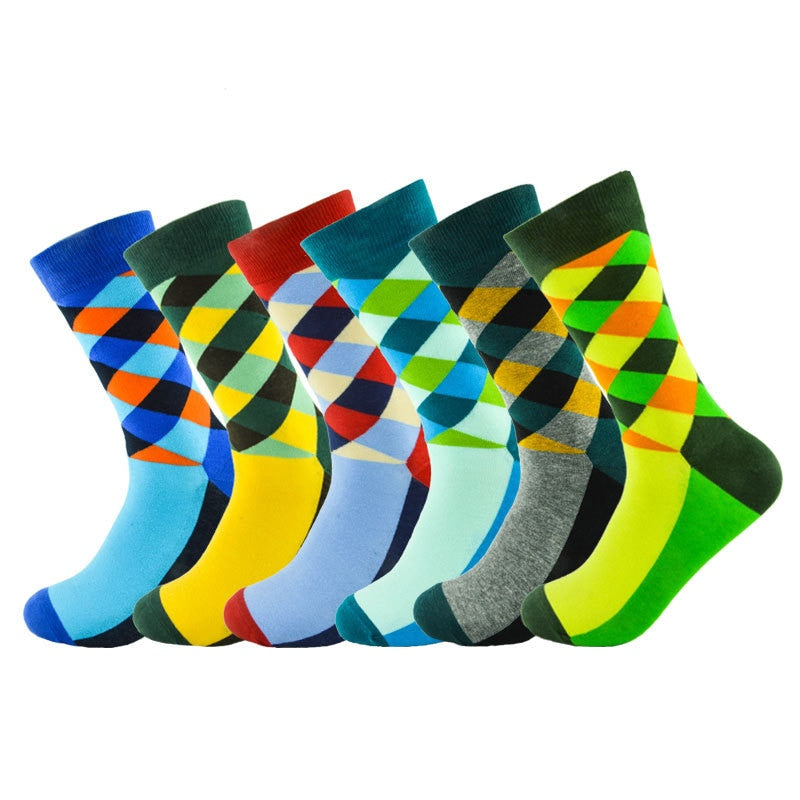 Men's Socks 100% Cotton Solid Black Grey Socks