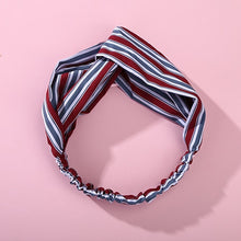 Load image into Gallery viewer, Fashion Plaid Knot Headband