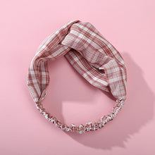 Load image into Gallery viewer, Fashion Plaid Knot Headband