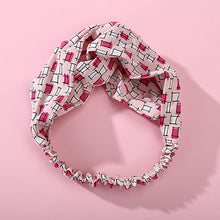 Load image into Gallery viewer, Fashion Plaid Knot Headband