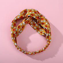 Load image into Gallery viewer, Fashion Plaid Knot Headband