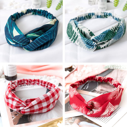 Women  Headband Vintage Cross Knot