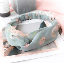 Load image into Gallery viewer, Women  Headband Vintage Cross Knot