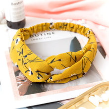 Load image into Gallery viewer, Women  Headband Vintage Cross Knot