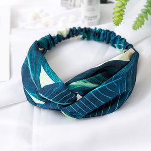 Women  Headband Vintage Cross Knot