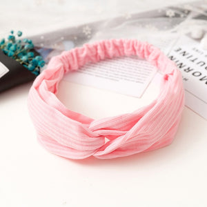 Women  Headband Vintage Cross Knot