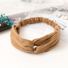 Load image into Gallery viewer, Women  Headband Vintage Cross Knot