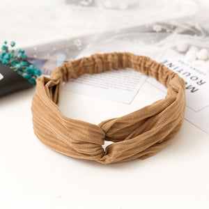 Women  Headband Vintage Cross Knot