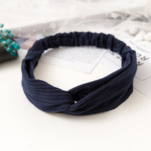 Load image into Gallery viewer, Women  Headband Vintage Cross Knot