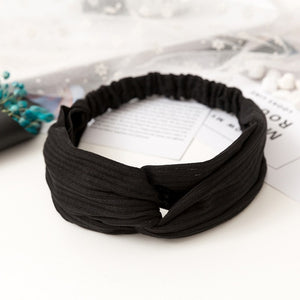 Women  Headband Vintage Cross Knot