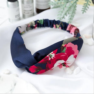 Women  Headband Vintage Cross Knot