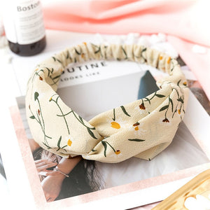 Women  Headband Vintage Cross Knot