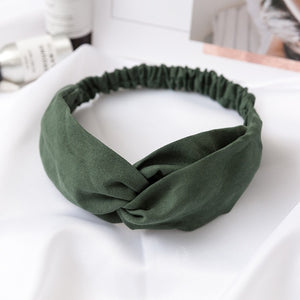 Women  Headband Vintage Cross Knot