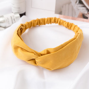 Women  Headband Vintage Cross Knot