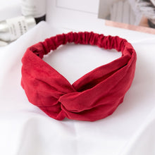 Load image into Gallery viewer, Women  Headband Vintage Cross Knot