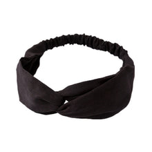 Load image into Gallery viewer, Women  Headband Vintage Cross Knot