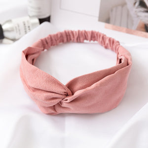 Women  Headband Vintage Cross Knot