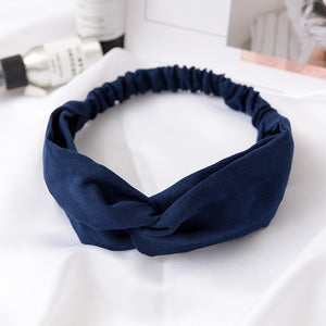 Women  Headband Vintage Cross Knot