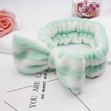 Load image into Gallery viewer, Coral Fleece Makeup Bow Headband