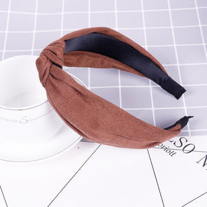 Korean Soft Suede Knotted Hairband