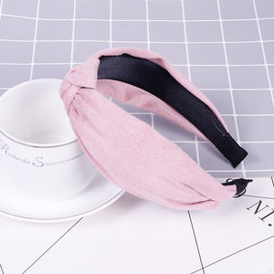 Korean Soft Suede Knotted Hairband