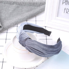 Load image into Gallery viewer, Korean Soft Suede Knotted Hairband